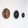 Architectmade | FJ Wall Clock | Teak, silver / Black ash, silver