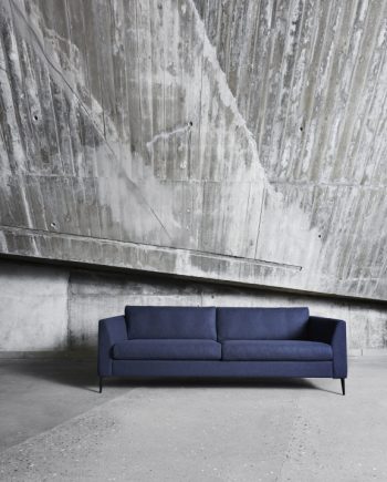 MH272 Sofa by Mogens Hansen | 3-seat sofa | Gabriel fabric with black spike legs | In-situ