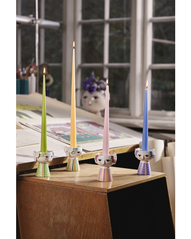 Bjørn Wiinblad | Eva Candle Holder | Yellow