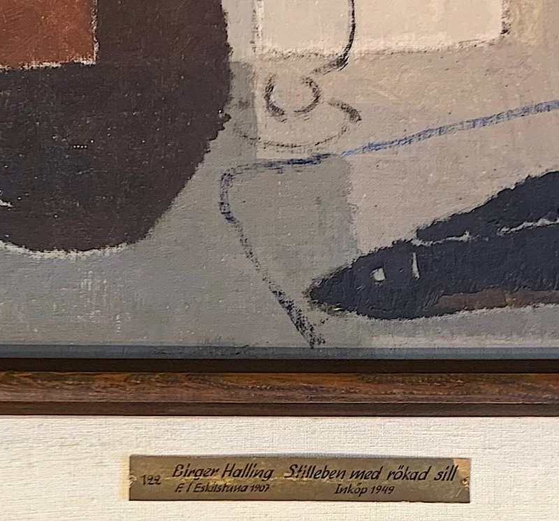 Stilleben med rökad sill (Still Life With Smoked Herring) | Birger Halling